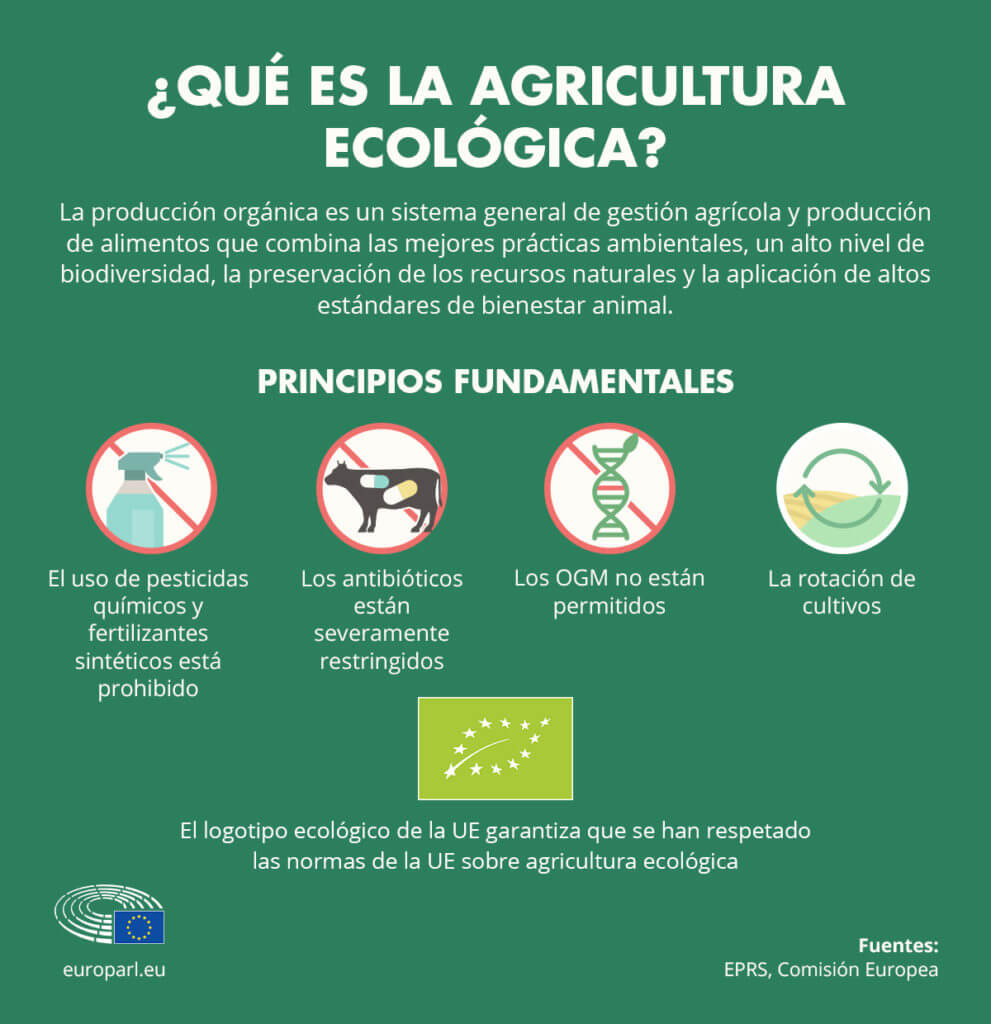 ¿Cuáles son las características de la agricultura ecológica?