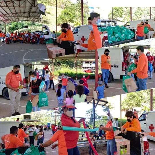 Ayuda de alimentos cruz roja
