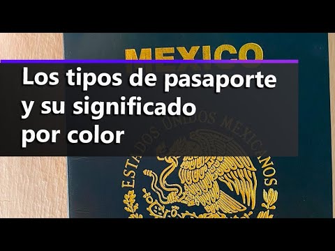 Color de pasaporte mexicano