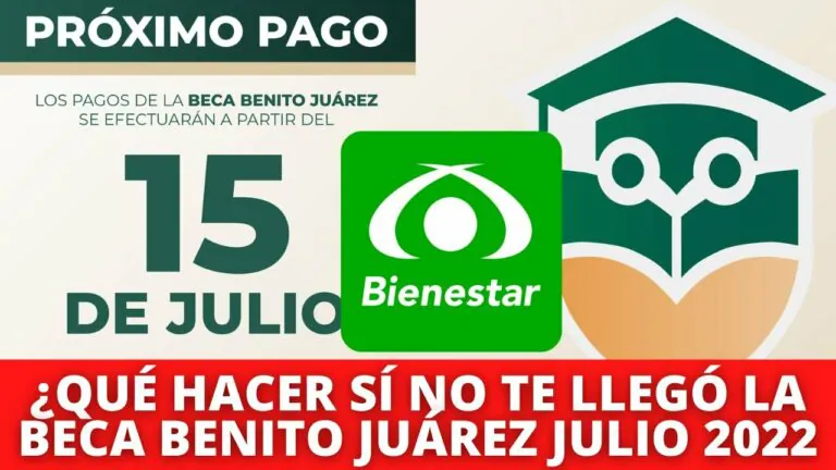 Que hacer si no me llega la beca benito juarez