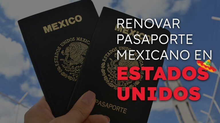 Citas para pasaporte mexicano en usa