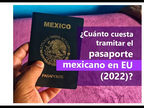 Costos de pasaporte mexicano en usa