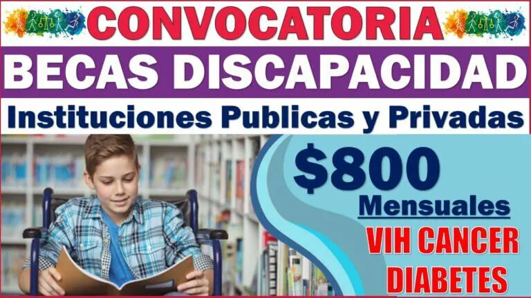 Convocatoria becas discapacidad estado de mexico