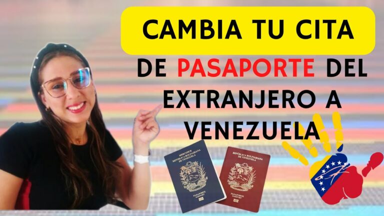 Como cambiar una cita de pasaporte