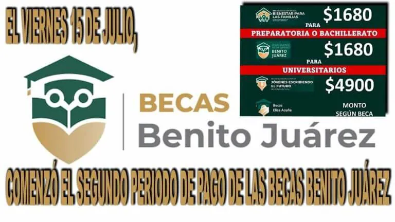 Beca benito juarez segundo pago