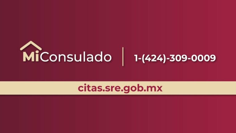 Numero de telefono para hacer cita en el consulado mexicano