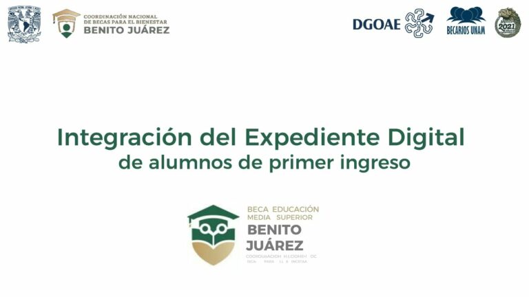 Expediente digital beca benito juarez