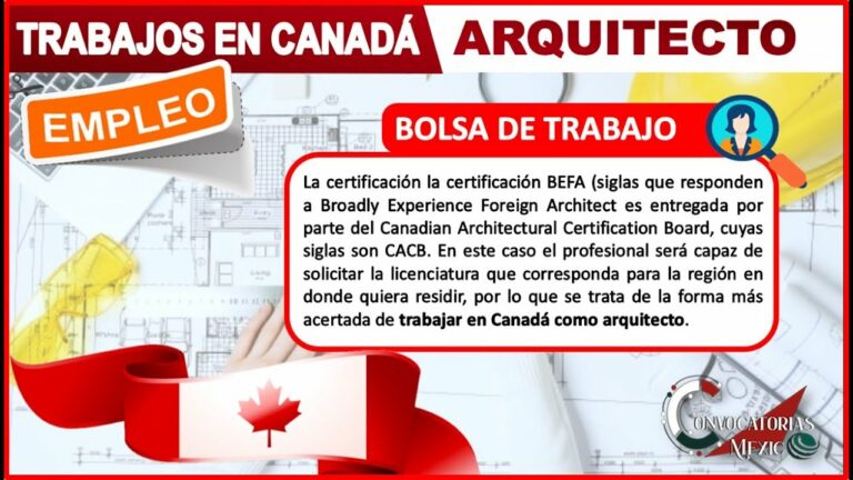 Descubre las oportunidades de trabajo de arquitecto en Canadá