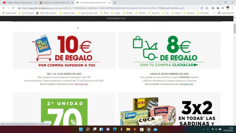 Oferta especial: ¡Vale 10 euros en el supermercado El Corte Inglés!