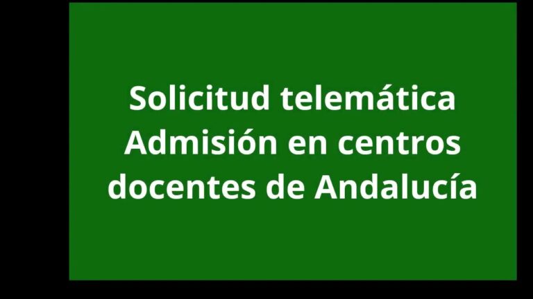 Lista de admitidos en colegios de Andalucía